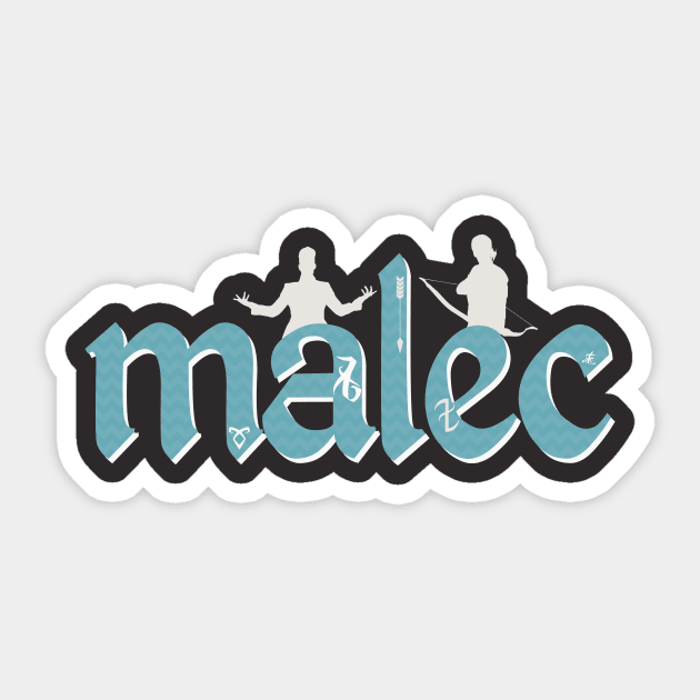 Malec Sticker by forgottenlexi